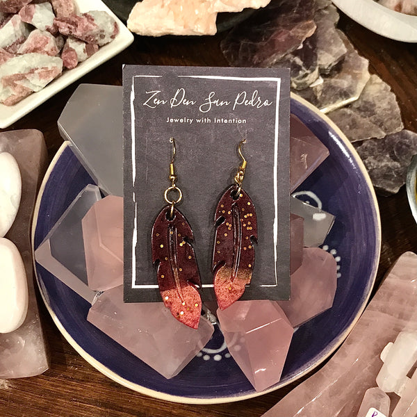 Resin Earrings by The Zen Den San Pedro