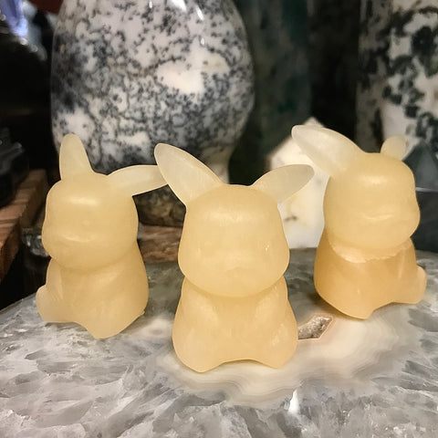 Pikachu Carvings in Assorted Gemstones