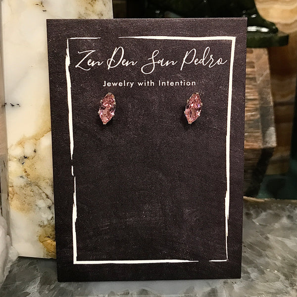 Cubic Zirconia Sterling Silver Post Earrings