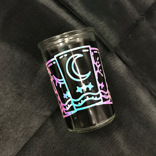 Tarot Holographic 2 Day Black Candle