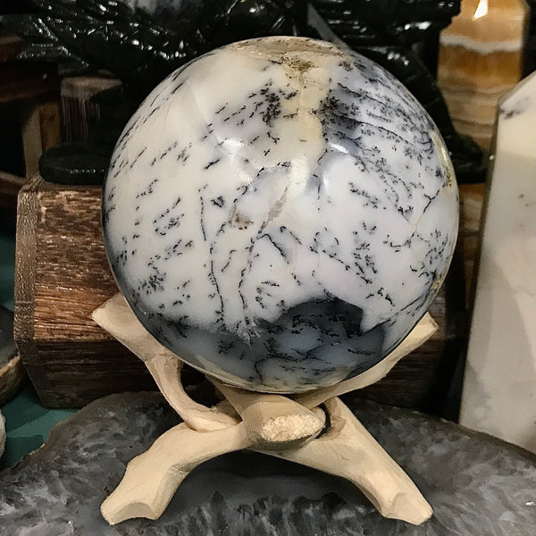 Dendritic Opal 4.5 Inch Sphere