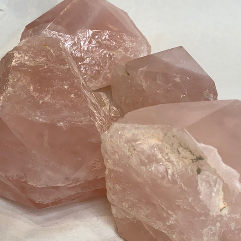 Rose Quartz Half Polish Point