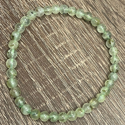 Prehnite Stackable Stretch Bracelets 6mm