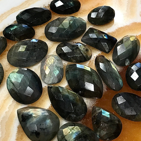 Labradorite Faceted Cabochon