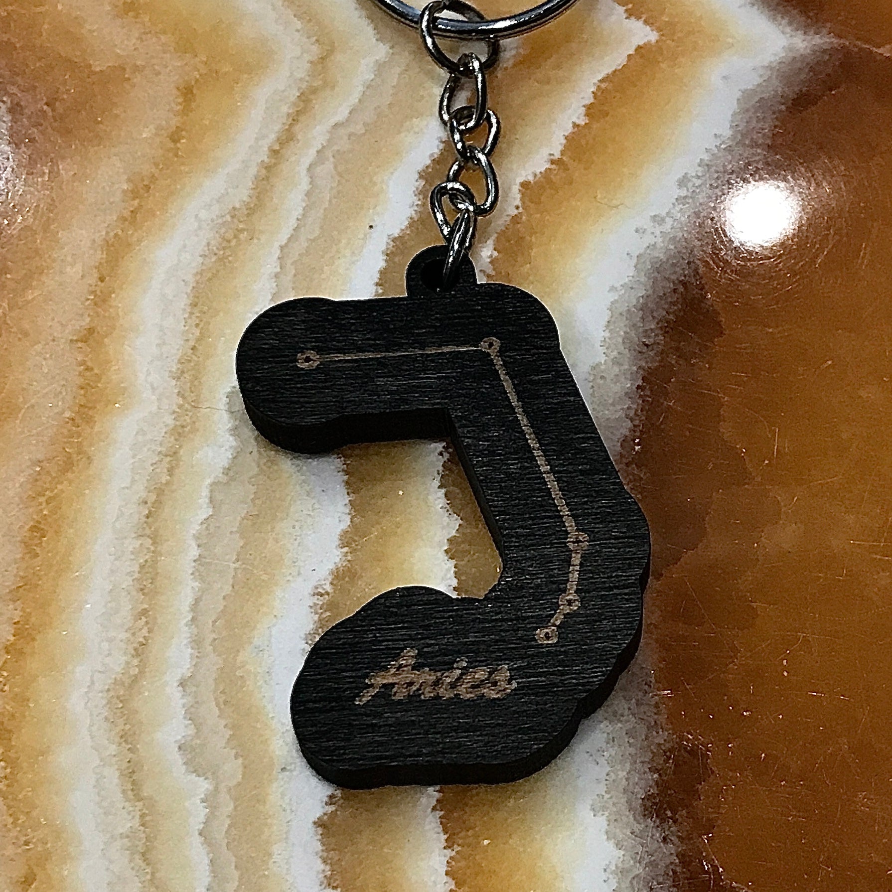 Aries Zodiac Keychain by Down to Earth Co.