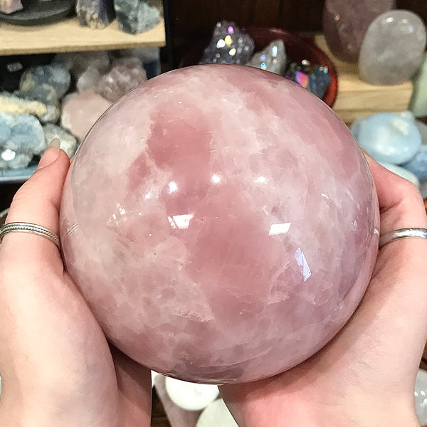 Rose Quartz Sphere From Madagascar