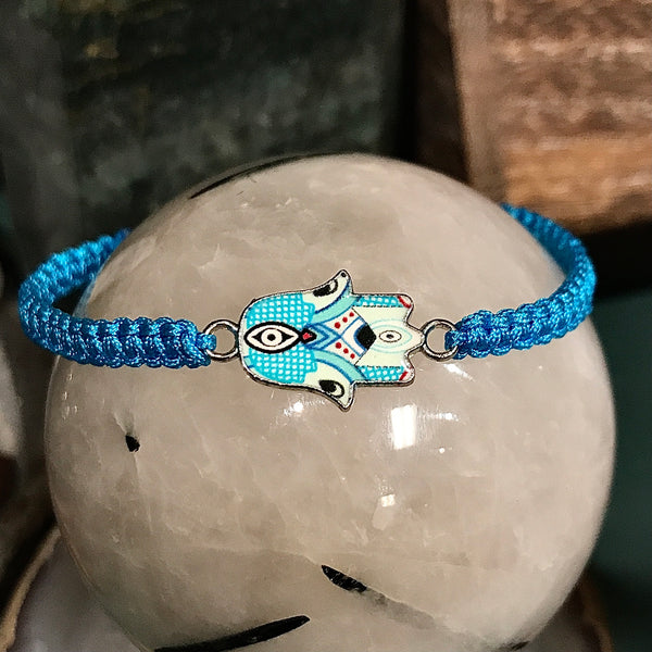 Hamsa Assorted Color Adjustable Bracelet