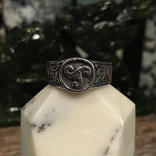 Triskelle Pewter Men’s Style Ring