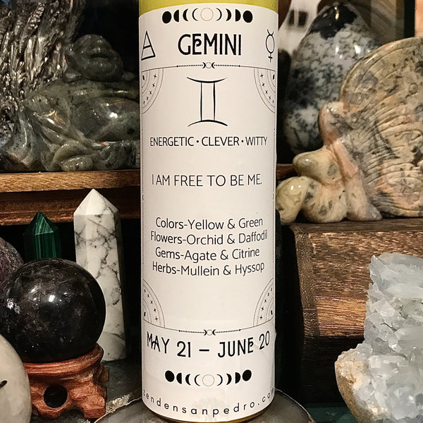 Gemini Zodiac Pillar Zen Den Candle