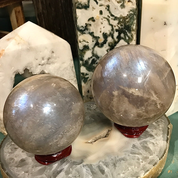 Chocolate Moonstone Sphere
