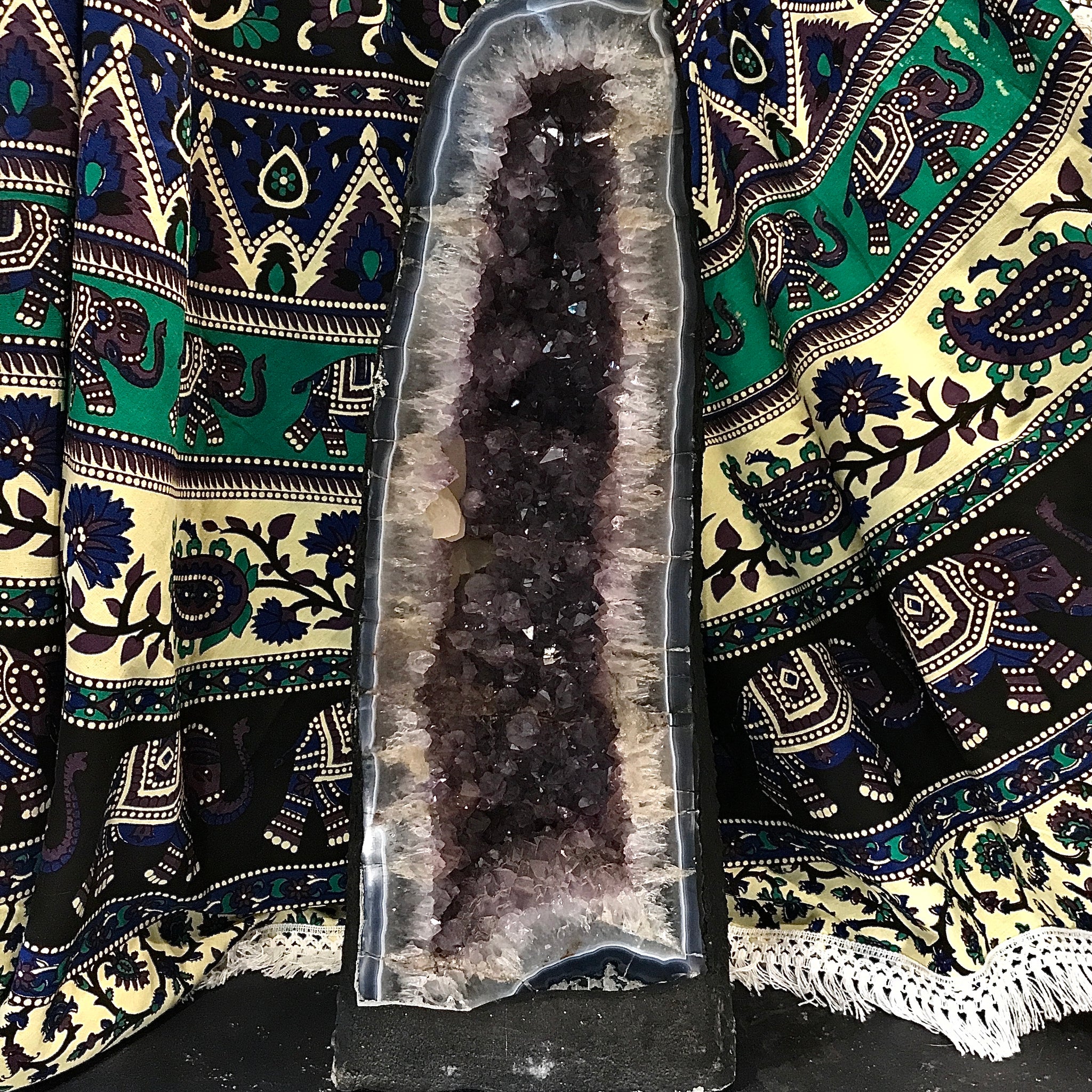 Amethyst with Smokey Quartz Cathedral from Brazil