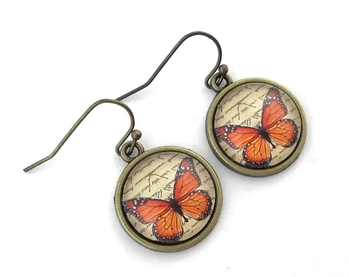 Monarch Butterfly Earrings