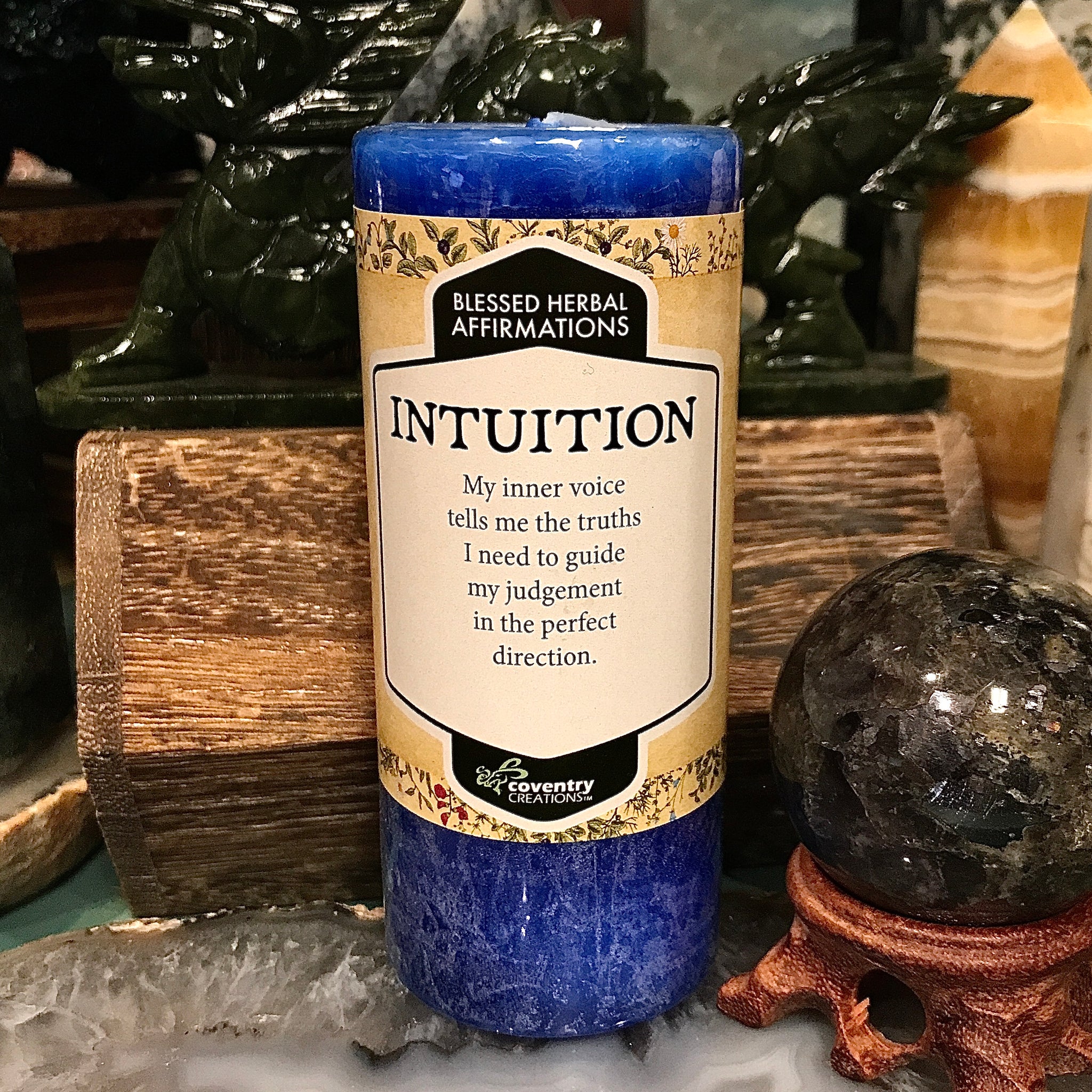 Blessed Herbal Candle - Intuition