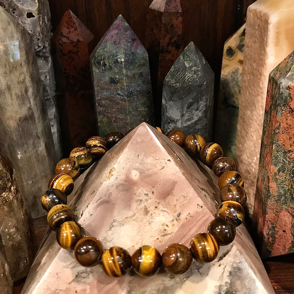 Tiger Eye Stackable Bracelet by Zen Den San Pedro | 8mm