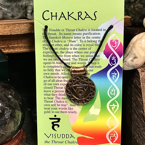 Chakra Pendant Necklace Bronze