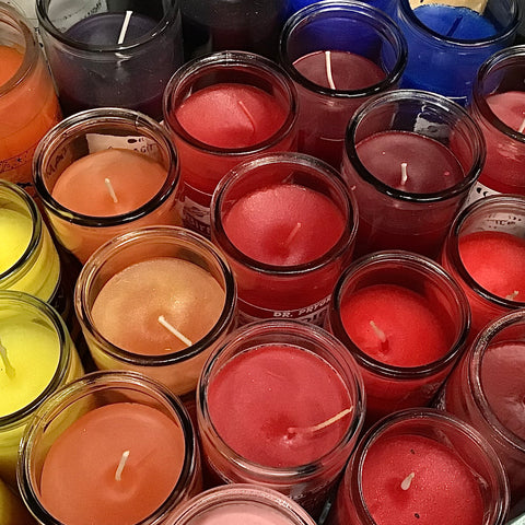 Assorted Ritual Glass Pillar Candles