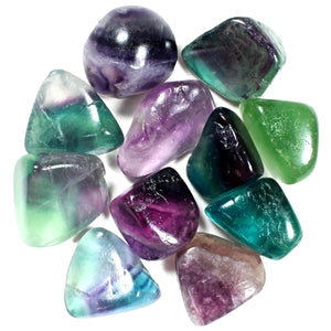 Rainbow Fluorite Freeform Tumbled Pocket Stone