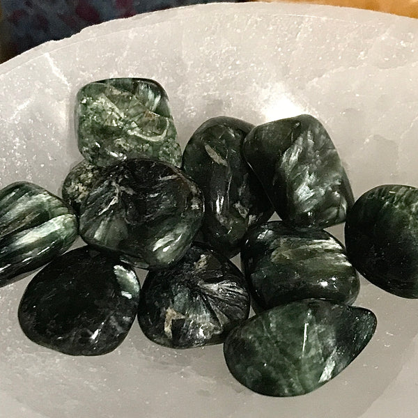 Seraphinite Pocket Stone