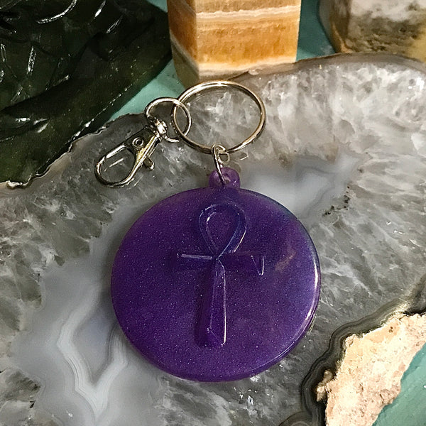 Ankh Resin Keychains