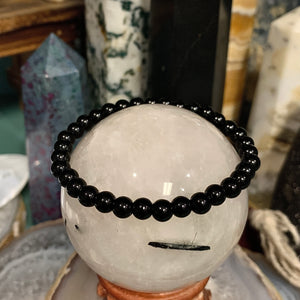 Obsidian 6mm Stackable Stretch Bracelet