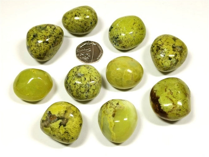 Green Opal Tumbled Pocket Stone