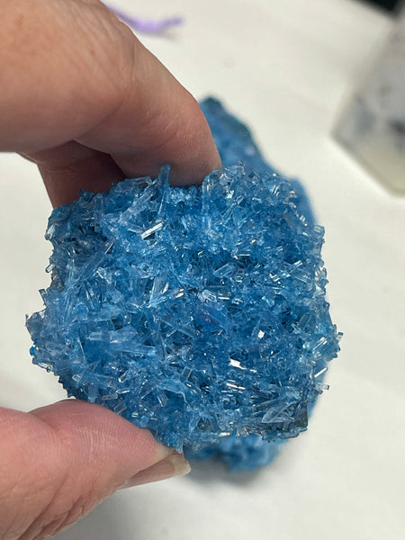 Blue Vitriol (Copper Sulfate) Crystal Cluster