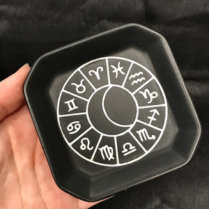 Zodiac Black Matte Square Plate 3 Inch