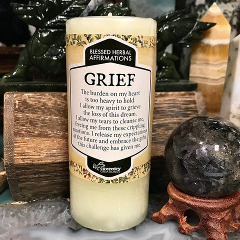 Blessed Herbal Candle - Grief