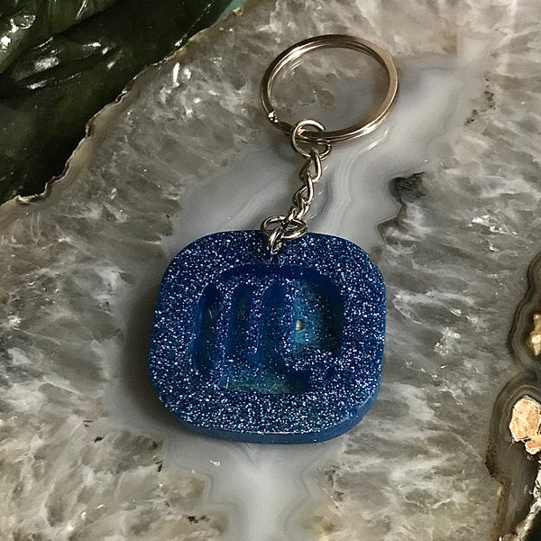 Resin Zodiac Keychain