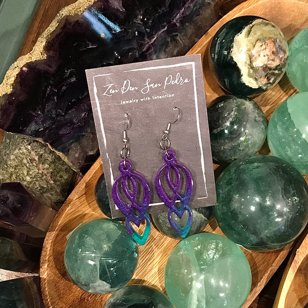 Resin Earrings by The Zen Den San Pedro