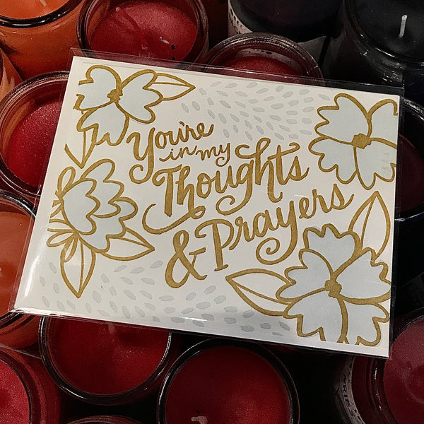Thoughts and Prayers by 9th Letter Press