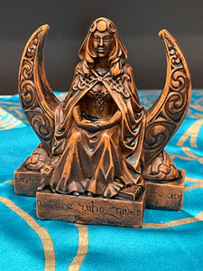 Moon Goddess Resin Statue / Selene / The Charge of the Star Goddess
