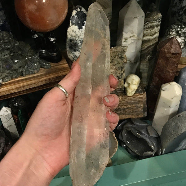 Lemurian Quartz Natural Wand 9.5 Inch