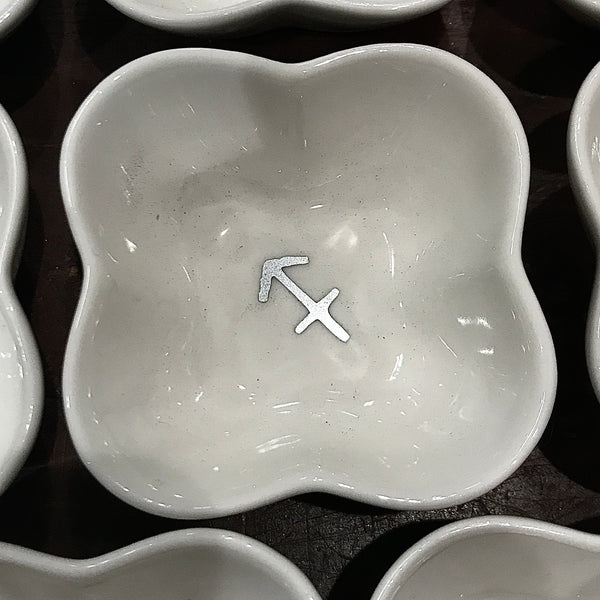 Clover Shape Zodiac Trinket Dish