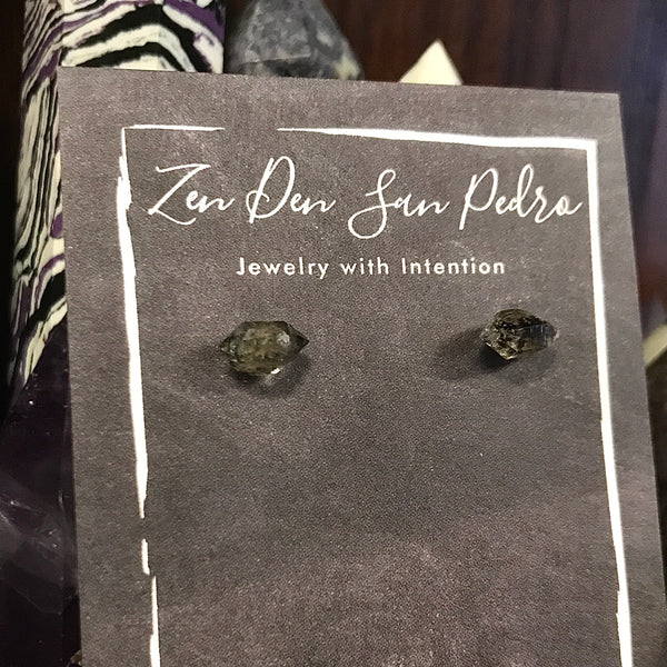 Herkimar Diamond Silver Post Earrings