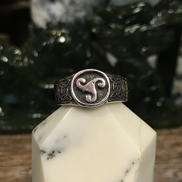 Triskelle Pewter Men’s Style Ring