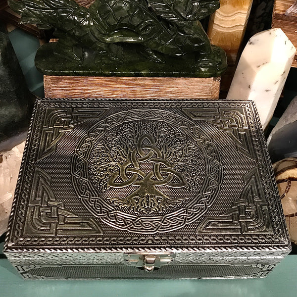 Tree of Life Metal Covered Box 5 x 7 Inch