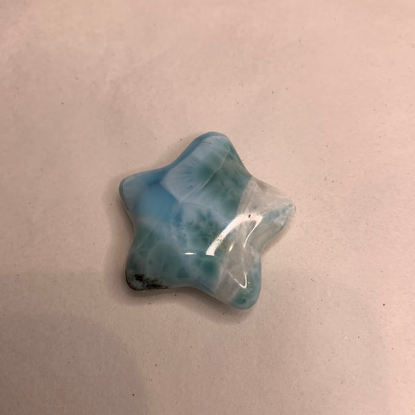 Larimar Carved Star