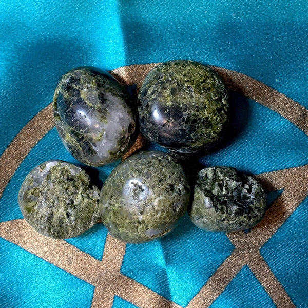 Epidote Tumble Pocket Stone