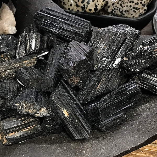 Black Tourmaline Freeform Beryls