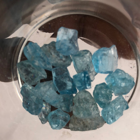 Neon Blue Apatite Pocket Stone