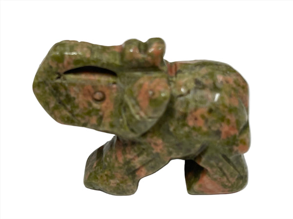 Carved Gemstone Elephants | Assorted | Small