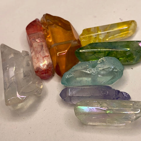 Mini Aura Quartz Points (Assorted Colors)