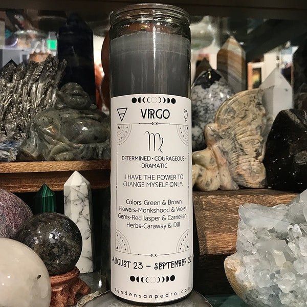 Virgo Zodiac Pillar Zen Den Candle