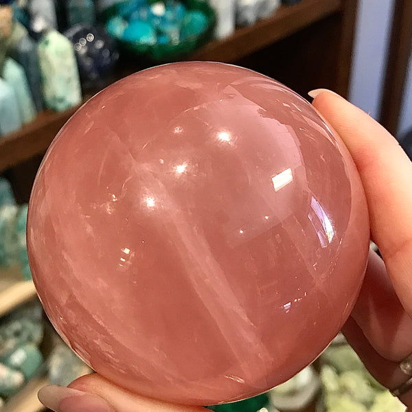 Rose Quartz Sphere From Madagascar