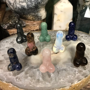 Mini Phalluses in Assorted Gemstones