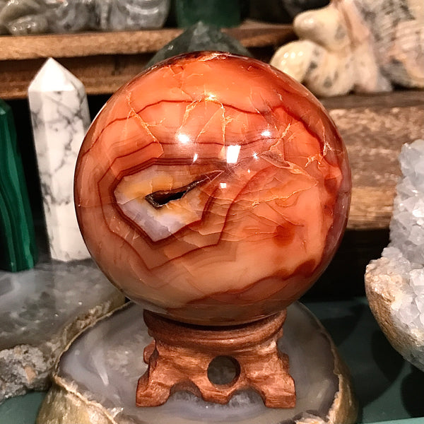 Carnelian Sphere Assorted Sizes