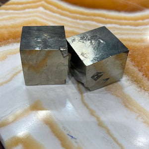 Pyrite Natural Cube from Navajun Spain