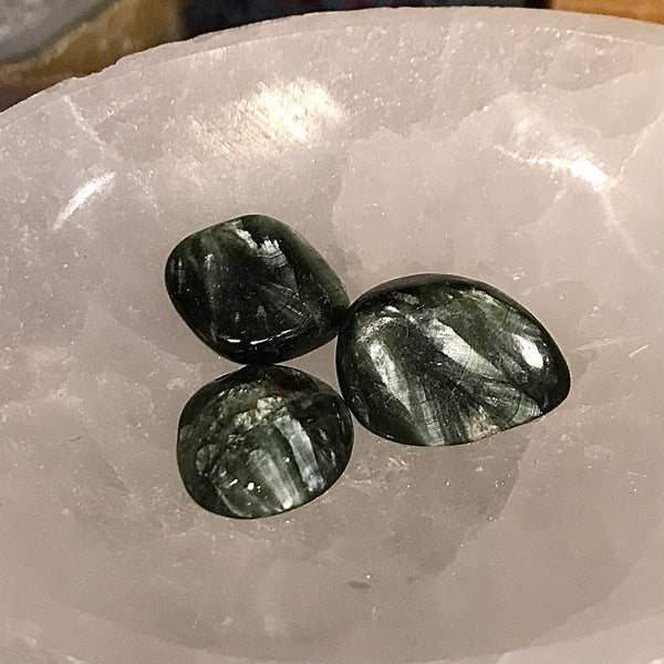 Seraphinite Pocket Stone