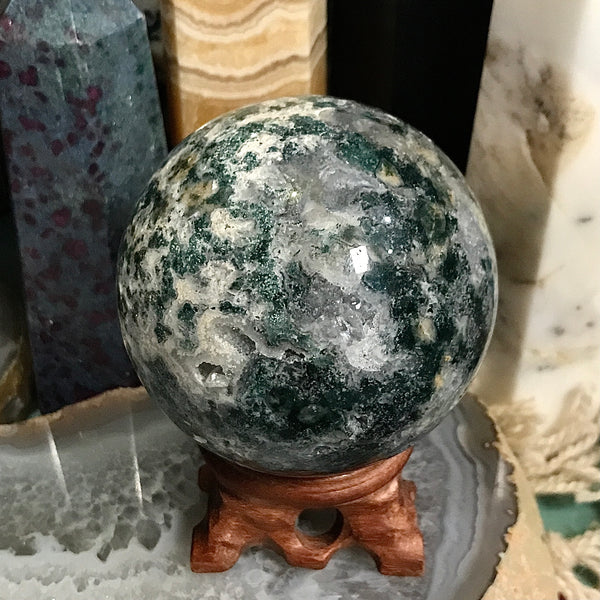 Dreamy Ocean Jasper Sphere